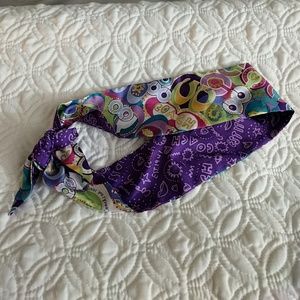 Coach pony purse scarf, multi-colored, silk